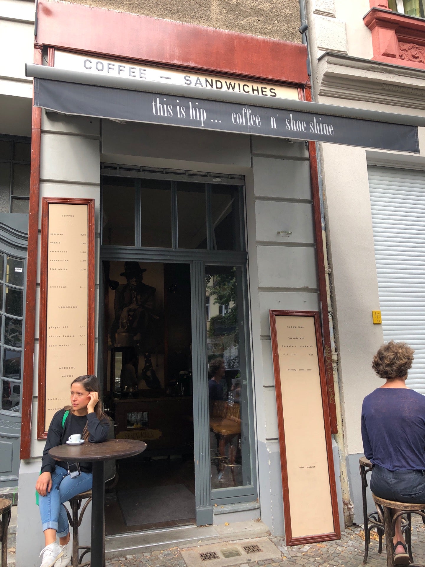 This is hip 'coffee ' n ' shoeshine, Friedrichshain-Kreuzberg, Berlin