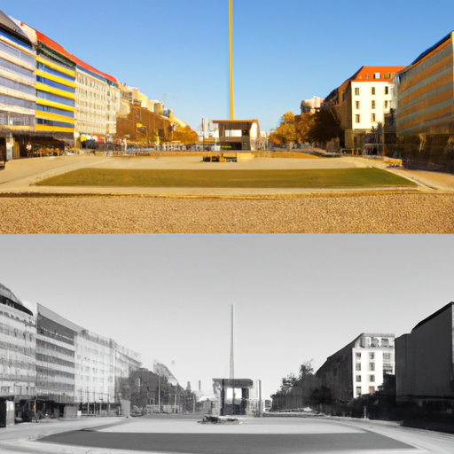 Rosa-Luxemburg-Platz: Then and Now
